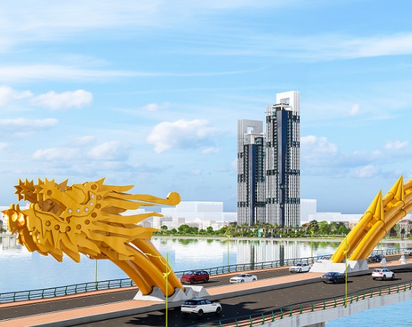 Căn hộ Landmark Towers Đà Nẵng sở hữu căn góc mặt sông Bạch Đằng